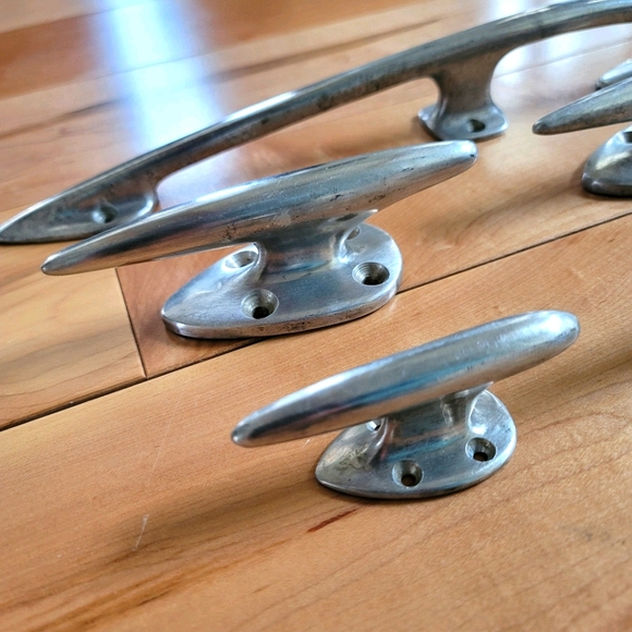 Chris Craft Accents 5 95s Dock Cleats Maritime Nautical Marine Torpedo Hardware Set Chrome